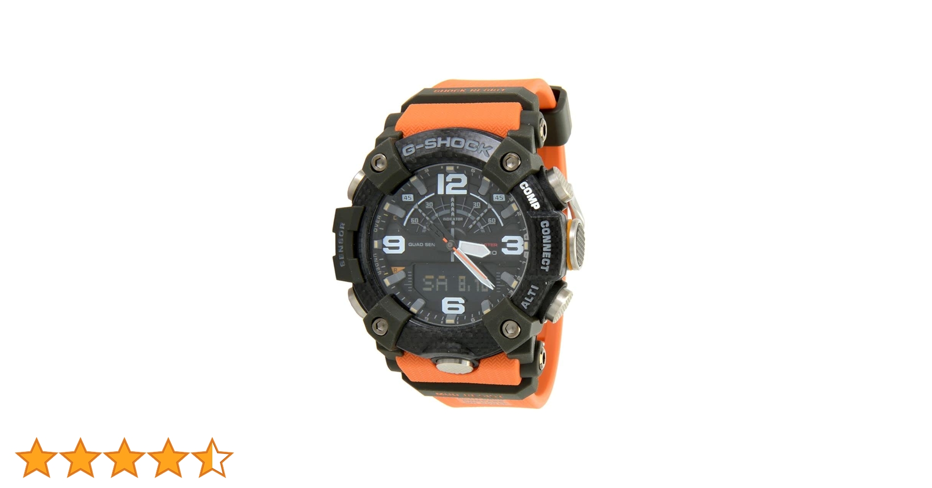 Amazon.co.jp: Casio メンズGショックマッドマスターオレンジレジン